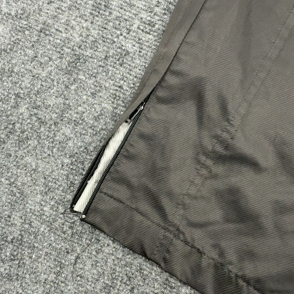 Vintage Reebok Track Pants Mens L Black Polyester Ankle Zip Athletic Sporty - Picture 5 of 6